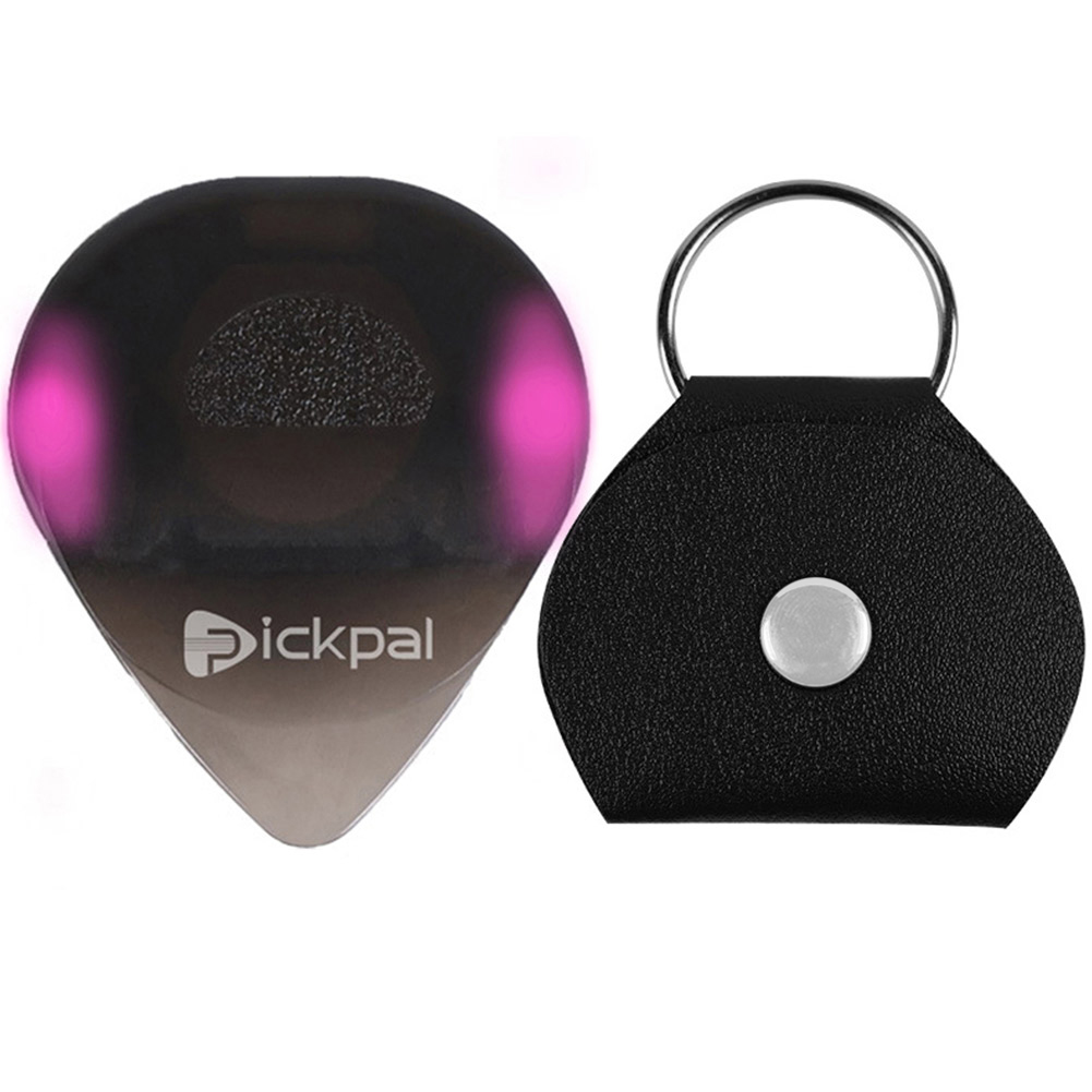 Glowing Guitar Pick with High-Sensitivity LED Light for Guitar Acoustic (Pink) Musical Instrument Accessories